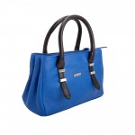 Beau Design Stylish Blue Color Imported PU Leather Handbag With Double Handle For Women's/Ladies/Girls Beau Design Stylish Blue Color Imported PU Leather Handbag With Double Handle For Women's/Ladies/Girls